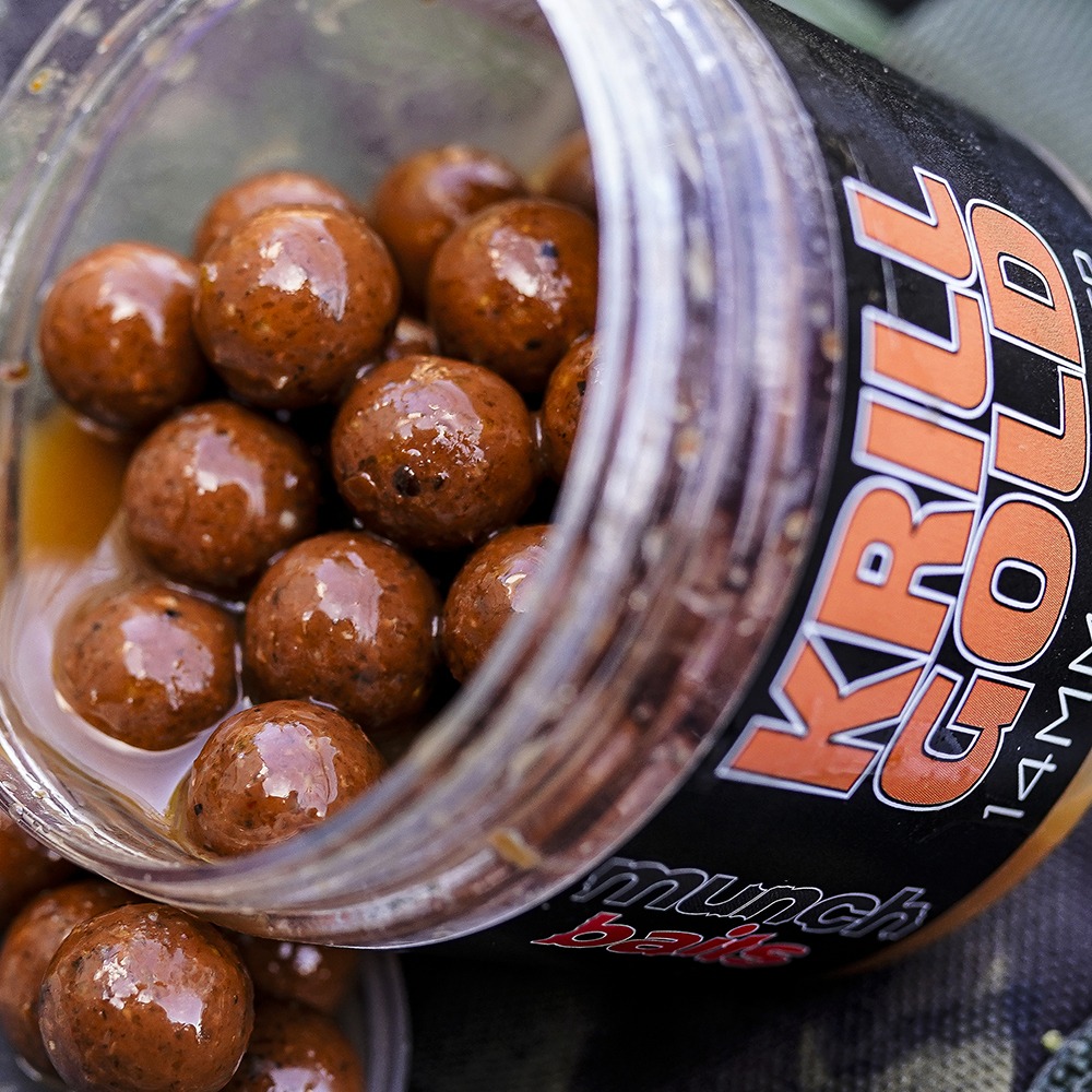Krill Gold Boosted Hookbaits - Carp Fishing Bait
